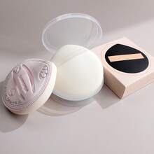 1pc Large Wet & Dry Makeup Sponge With Storage Box, Soft & Skin-Friendly, Even Powder Application - Multicolor - View 14