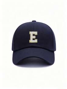 1pc Unisex Letter Print Baseball Cap, Casual Street Style Trucker Hat, Adjustable Breathable Sun Protection Hat, Suitable For Daily Outdoor Travel Wear - Navy Blue - View 8