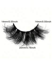 Instant Eye Enlargement! 5 Pairs 14mm Long-Lasting Voluminous False Eyelashes, Dramatic Thickening And Lengthening, Instantly Transform Into An Electric Eye Goddess - View 2