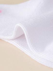 Spring/Summer 5/10 Pairs Solid Color Children's Socks/School Socks, Sweet & Cute Bow Decor, Preppy Style, Soft & Skin-Friendly, Comfortable Casual Versatile Sports Ankle Socks For Students, Suitable For Daily Wear/Back To School/School Outfit/Sports Outfit/Classroom/New Semester/School Opening/Students/Back To School Season Outfit, Multiple Combinations Available - Multicolor - View 5