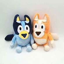 1件 2026熱銷 Bluey&Bago Bruy Bingo 家族毛絨玩偶 28cm/11.02in，柔軟毛絨娃娃，適合生日、派對、節日、粉絲與禮物，驚喜玩偶款式隨機，以實品為準 - 彩色 - 查看 5
