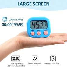 1pc Multifunction Electronic Timer, Magnetic Digital Timer, Large LCD Display, Countdown Timer With Sound/Mute Switch, Widely Used For Break Time, Cooking, Fitness, Meetings, Classrooms, Timer Gift, Apartment Essential, College Dorm Essential (New And Old Models Randomly Shipped) - Multicolor - View 9
