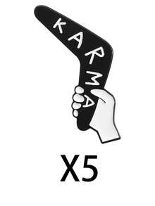 Silent Attitude Enamel Pin Series - Minimal Hand Gesture Meme Brooch Collection - Black - View 10