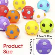 Children Birthday Party Favors Goodie Bag Stuffers, Finger Rotatable Soccer Ball , Sensory Stress Relief Toys, Anti-Stress Fidget Balls For Kids Random Color - Multicolor - View 9