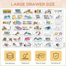 84 Pcs Toolbox Labels For Teacher 2" X 4.3" Classroom Tool Box Storage Stickers Decor Self-Adhesive Classroom Decal Teacher Drawer Tag For Back To School Organization - Colorful With White Background - View 3