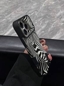 1 pieza Nueva Funda de Teléfono Creativa Personalizada con Patrón de Cebra Textura de Cuero Sintético a Prueba de Golpes Funda Protectora Compatible con IPhone 17/17Pro/17ProMax/16/16Pro/16ProMax/16Plus/15/15Plus/15Pro/15ProMax/14/14Plus/14Pro/14ProMax/13/13Pro/13ProMax/12/12Pro/12ProMax/11/11ProMax, Anti-Choque Anti-Colisión Funda Protectora Suave - Multicolor - Ver 4