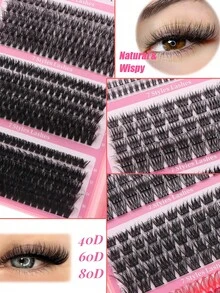 YIDUO 645 Pcs DIY Eyelash Extension Kit Bulu Mata dalam 8 Gaya: Bulu Mata Berkilau, Bulu Mata Bawah, Bulu Mata Bervolume 40P/60P/80P, Bulu Mata Tengah Alami, dan Bulu Mata Berwarna untuk Tampilan Dramatis dan Bervolume, Aplikasi Makeup Sehari-hari, Sempurna untuk Pesta Liburan - MultiWarna - View 6