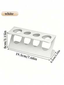 1pc Bathroom Countertop Toothbrush Holder, White And Black Available, Multifunctional Home Bathroom Accessory, Travel Toothbrush Holder And Desktop Storage Rack - Multicolor - View 9