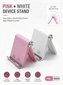 1/2pcs Foldable Portable Phone Stand, Premium ABS Desktop Stand, Adjustable Angle Universal Stand, Multi-Angle Foldable Desktop Support, Compact Lightweight Pocket Size Design, Suitable For All Smartphones And Tablets, Stable Anti-Slip Desktop Storage, Office Home Daily Essential, Portable Travel Desktop Phone Stand Accessory - Promotional Price - View 21