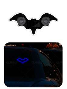 GLANBERT Solar Powered Bat LED Car Light, Wireless RGB Visor Atmosphere Lamp | 100% Solar Powered Bat-Shaped LED Car Lamp. Wireless RGB Ambient Light With Dual Smart Motion Light Sensors & Suction Cup.Festival Decorative Lights - Solar Power + USB Power - View 14