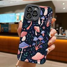 Black-Eyed Mushroom Pattern For Samsung Phone Case - Black - View 3