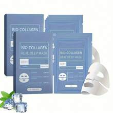 EELHOE 16pcs BioCollagen Real Deep Moisturizing Mask Anti-Wrinkle Lifting Face Mask With Hydrolyze Collagen Soluble Collagen Sheet Mask - Collagen - Xem 18