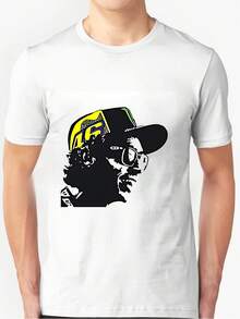 Camiseta de Algodón Puro Val3N para Piloto de Carreras 46 Factory - Blanco - Ver 1