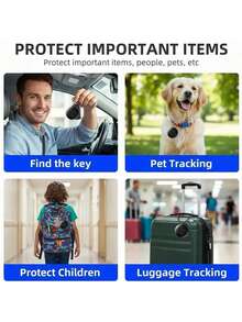 Pet Anti‑Lost Tracking Tag With Adjustable Paw‑Print Pet Collar, Works With Apple Find My App, Global Real‑Time Location Locator, Replaceable Battery & Sound Alarm Tracker, For Cats & Small Dogs, Only Compatible With IOS Devices - Multicolor - View 7