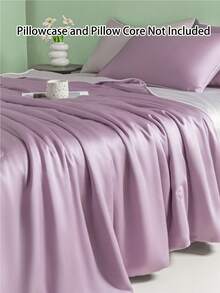 1pc Lightweight Luxury Quilt, Suitable For All Seasons, Thin, Washable, Durable Comforter - Lilac Purple - View 4