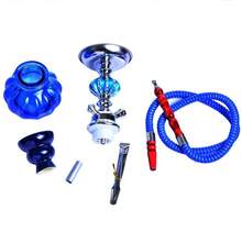 Arabic Hookah Factory, Single-Tube Hookah With Small Glass Container - Black - View 5