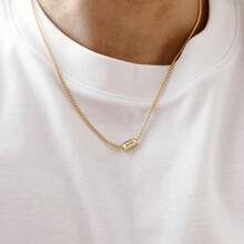Men's Customized Name Necklace, Engraved Bead Necklace, Personalized Dad Gift, Father's Day Jewelry, Name Necklace, Gift For Him - Multicolor - View 8