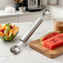 Sendok Buah Stainless Steel yang Dapat Digunakan Kembali - Sempurna untuk Mengukir, Mengupas, dan Mengambil Buah dan Sayuran - Perlengkapan Dapur dan Alat Dapur - View 8