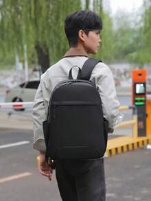 SHILAN 極簡基礎大容量設計輕量多功能後背包，可用作書包或日常收納包 - 彩色 - 查看 6