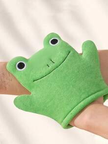 1 pièce Gant de bain en éponge pour enfants motif dessin animé, sans douleur et non irritant pour la peau, fonction anti-ampoules, convient pour une utilisation à la maison, applicable aux bébés, nettoyage de la peau, brosse de toilette - Multicolore - Voir 5