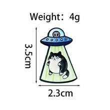 趣味貓咪迷因胸針套組－可愛動物琺瑯別針，適用於包包與夾克配件 - 彩色 - 查看 11