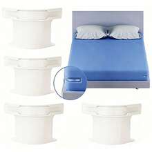 Bed Sheet Fixer 4Pcs Heavy-Duty Bed Sheet Stand - Anti-Slip Mattress Strap, Suitable For All Sizes Of Bed Sheets, Easy To Install For Use, Modern Mattress Fixer, Household Daily Use, Bedding Items (White) - White - View 6
