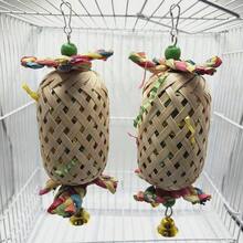 1件裝聖誕鳥燈籠玩具，DIY紙製鸚鵡燈籠玩具，適合鳥類啃咬 - 查看 3