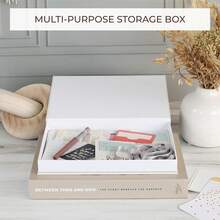 2pcs Openable Fashion Box Decorative Books For Coffee Table, Bookshelf Or Fireplace Decor, Beautiful Faux Books For Modern Home Decoration, Photo Storage And Keepsake Box - Storage Box - View 4
