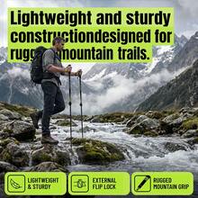 Ultra-Lightweight Folding Adjustable Hiking Pole With Lock, For Outdoor Camping And Trekking - Multicolor - View 3