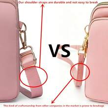 Ladies' Crossbody Bag, Shoulder Strap 3 Layer Phone Pouch With Adjustable Removable Shoulder Strap, Mobile Phone Pouch, Handbag For Cellphone, Wallet - Multicolor - View 10