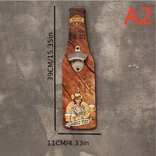 1 peça Abridor de Garrafas de Parede Vintage em Madeira - 15,35 pol/4,33 pol com Design Decorativo, Ferramenta Casual para Remoção de Tampas de Garrafas de Cerveja para Decoração de Casa, Bar e Restaurante, Decoração de Restaurante | Abridor de Garrafas de Parede | Design Funcional, Decoração Vintage - Adequado para Reuniões de Festa - Presente Perfeito para Amigos, Amantes e Família - Equipamento e Suprimentos de Serviço de Catering, Artigos de Mesa, Abridor de Garrafas Fixo, Artigos para Casa - Ver 4