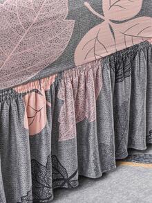 1PC Anti-Slip Elastic Decorative Sofa Cover, Milk Silk Fabric Floral Print Skirt Style, Single/Double/Three/Four Seater, Pet-Friendly Stain-Resistant, Colorful, Spring/Summer/Autumn/Winter All Season - Multicolor - View 10