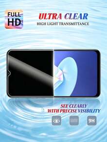 2Pcs Privacy Screen Protector For Tempered Glass Anti-Spy Privacy Screen Protector, 9H Hardness, Anti-Scratch, Bubble-Free, Anti-Spy - Black - View 7