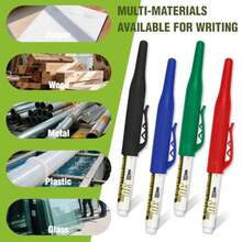8pcs 30mm Long Nib Marker, Long Head Deep Hole Marker Pens, Waterproof Construction Markers Marking Tool, Multi-Purpose Deep Reach Pen Makes For Metal, Carpenter, Woodworking, 4 Colors - 8pcs30mm - View 5