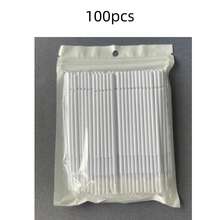20/100支黑白棉棒刷，睫毛接種工具用微型睫毛刷，微孔睫毛刷，一次性微型睫毛刷 - 彩色 - 查看 13