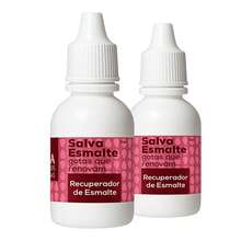 Kit 02 Gota Salva Esmalte Recuperador De Esmalte Cora - Vinho - Visão 1