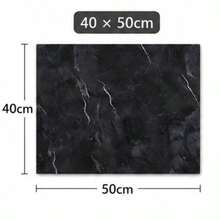 1pc Diatom Mud Dark Black White Marble Stove Top Cover Mat, Anti-Scratch Heatproof Waterproof Multi-Use Pad For Kitchen Laundry Washer Countertop - Multicolor - View 9