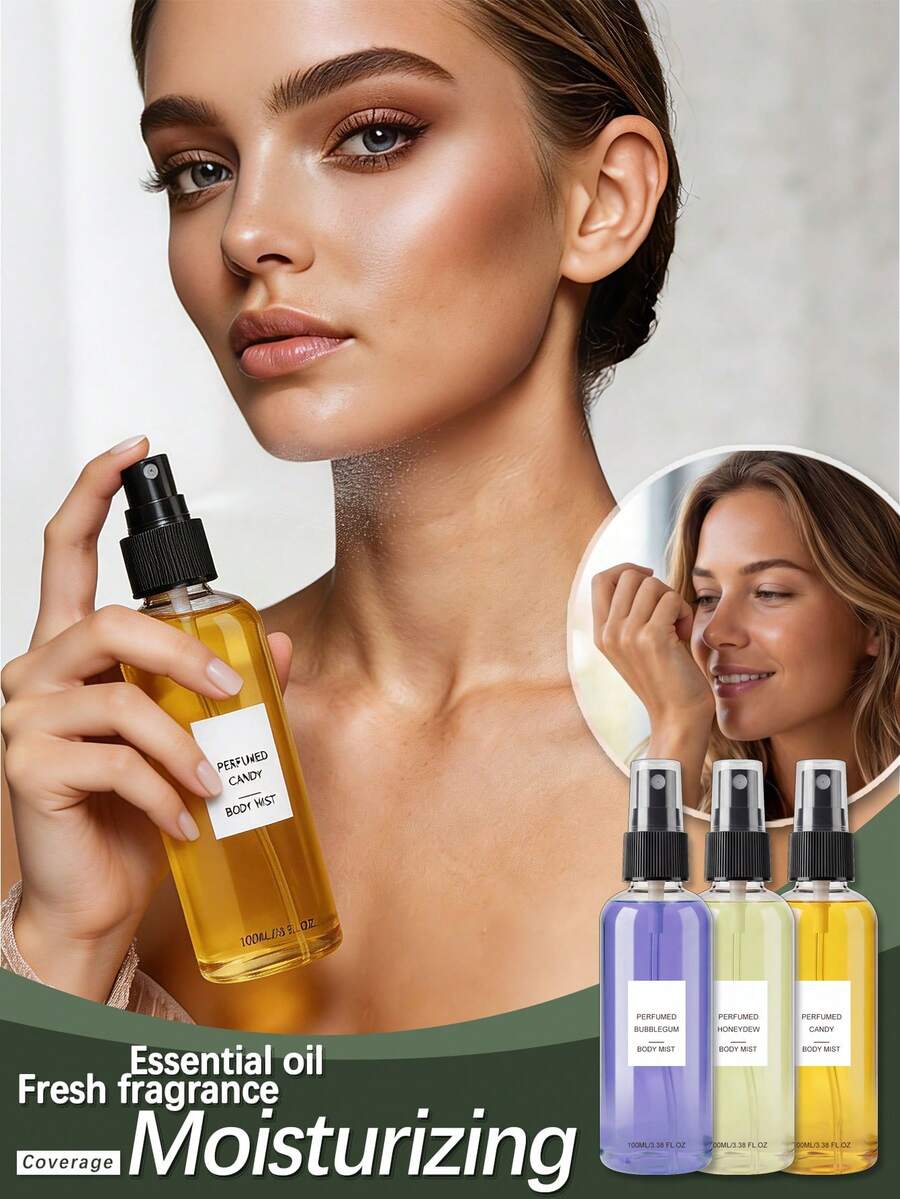1 Box 1pc (100ml) Fragrance Body Mist, Portable Fresh Scent Long-Lasting Daily Travel Commute Gentle Comfortable Body Spray - 多樣化香型 - 查看 1