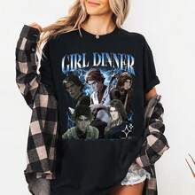 Viktor Arcane  Shirt: Unisex Cotton Anime Tee, Girl Dinner Sweatshirt - 黑色 - 查看 1