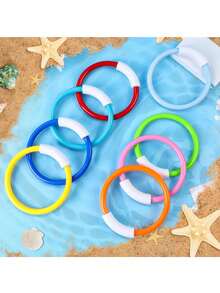 4 Colorful Underwater Diving Rings, Underwater Swimming Pool Rings, Underwater Fun Rings, And Training Underwater Throwing Diving Rings For Summer Pool Party Games, Suitable For Various Gifts And Summer Water Activities - View 4