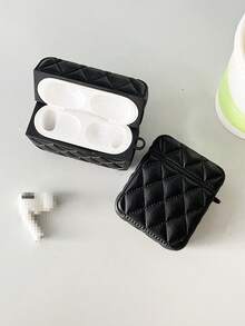 Black Diamond Down Jacket Style Earphone Protective Case For 3rd & 4th Generation Bluetooth Earphones - Black - View 5