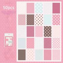 50pcs Colorful Polka Dot M5 Material Paper, 4 Styles Available, Includes Vellum And Kraft Paper, Tearable Macaron Color Palette, Suitable For Planner, Diary, DIY Decoration And Collage - Polka Dots - View 11