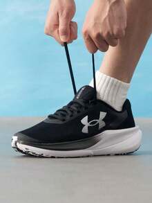 Under Armour Men's Chase 2026 Summer New Style Breathable Fitness Training Running Shoes 6014417-001 - Black/white - View 2