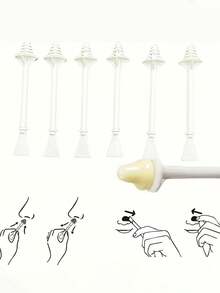 2/15/25/60/100pcs Double-Ended Waxing Sticks, Used For Precise Nose Hair Removal And Ear Cleaning, Facial And Eyebrow Removal, Multi-Purpose Waxing Sticks - View 4