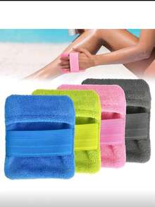 2/1pc Beach Sand Remover, Sand Storage Bag, Powder Bag Style Beach Sand Brush, Essential For Vacation And Camping (Talc-Free), Beach Supplies, Pool Float - Multicolor - View 2