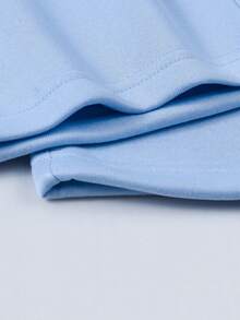 1pc Boys Loose Fit Thermal Lined Thick Warm Straight Leg Sweatpants Spring Autumn Winter - Baby Blue - View 9