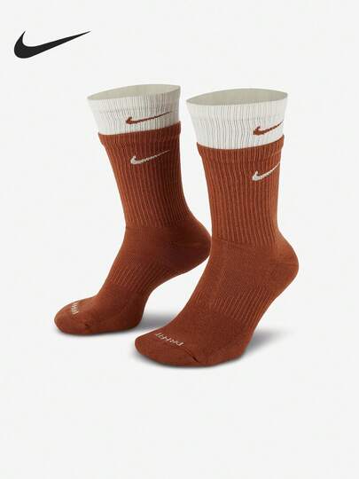 1 đôi tất Nike Authentic Everyday Plus unisex thoải mái cổ trung DD2795-201