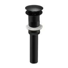 CONTRA PARA LAVABO DE BAÑO DE 1-1/4" TIPO PUSH COLOR NEGRO MATE - Negro Mate - Ver 1