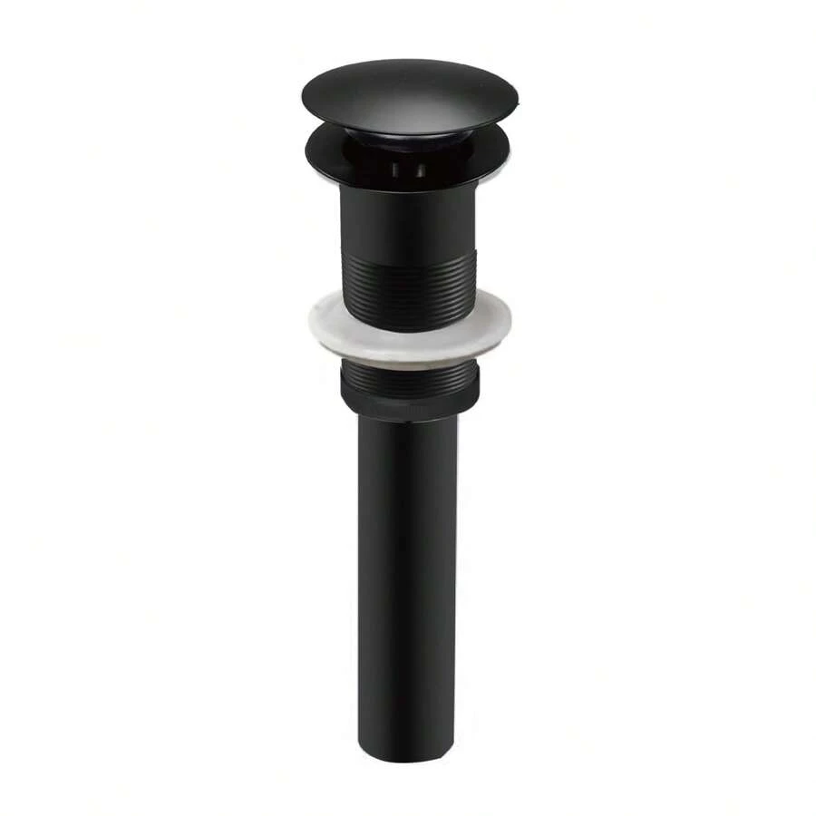 CONTRA PARA LAVABO DE BAÑO DE 1-1/4" TIPO PUSH COLOR NEGRO MATE - Negro Mate - Ver 1