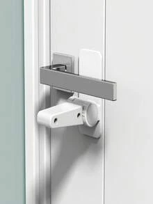 2/4pcs White Child Door Knob Lock, ABS Material, Easy Installation Without Tools, Multi-Adjustable Fit Most Door Handles, Prevent Children & Pets From Opening - White - View 13